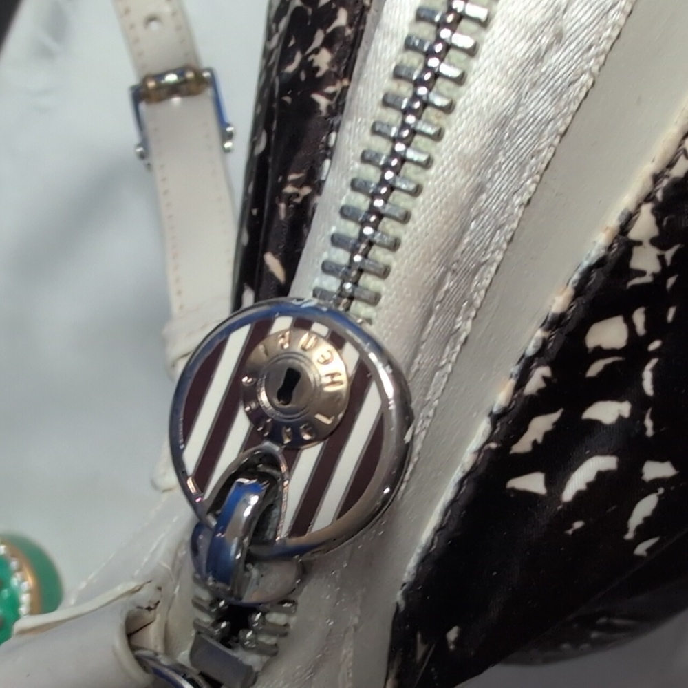 Henri Bendel Python Print Nylon, Satin, Leather C… - image 7